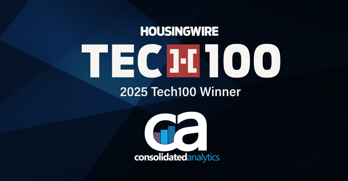 Consolidated Analytics Selected as One of HousingWire’s 2025 Tech100 Winners