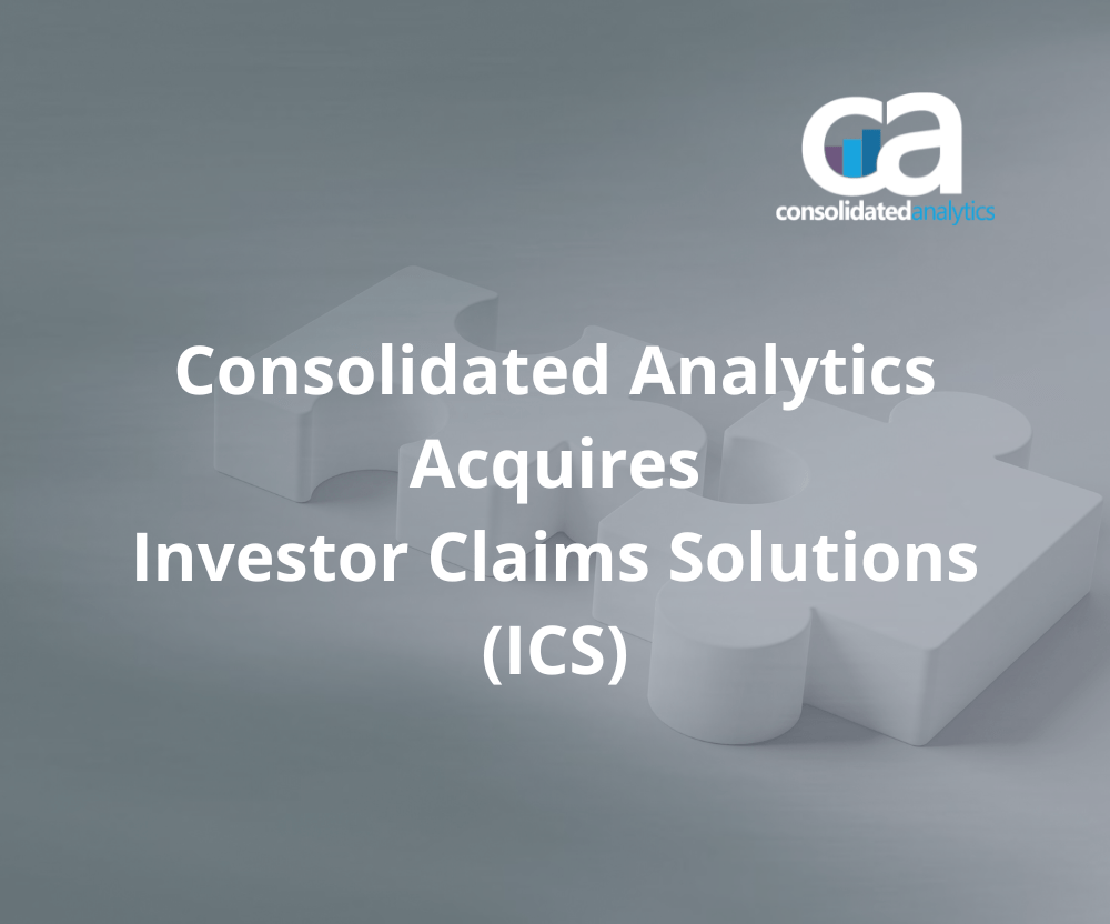 Consolidated Analytics Acquires Investor Claims Solutions (ICS)