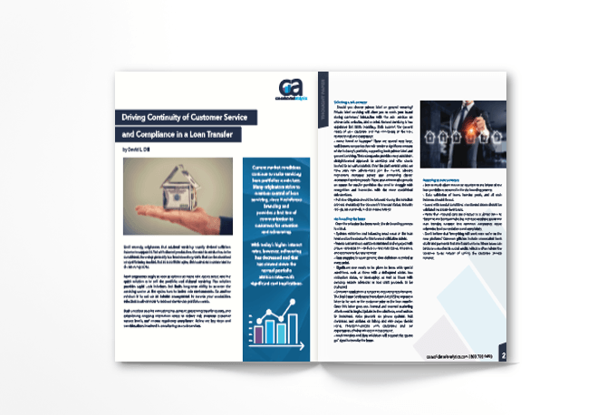 Driving Continuity of Customer Service and Compliance